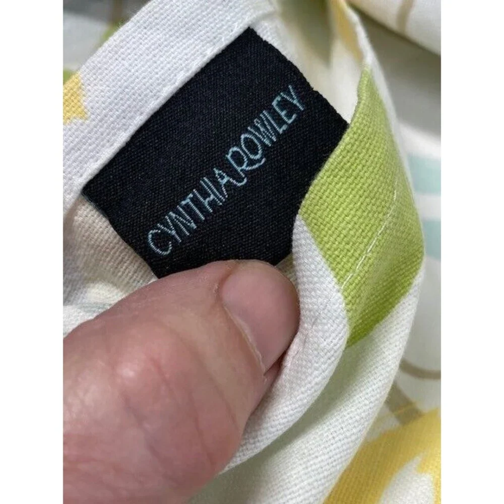 Cynthia Rowley Multi-Color Fabric Cotton Shower Curtain 72 x 66